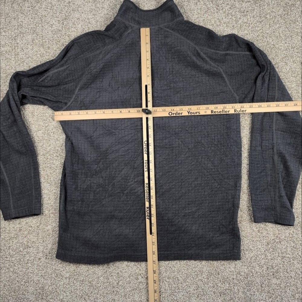The North Face Mens Quarter Zip Fleece Pullover Long Sleeve Gray Size L - Picture 6 of 6